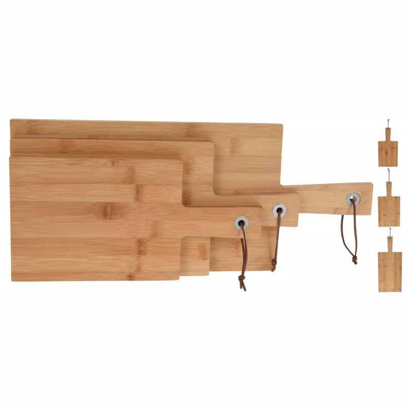 Load image into Gallery viewer, Excellent Houseware Houseware 3-delige Snijplankenset bamboe
