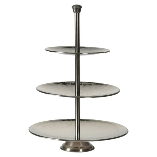 Excellent Houseware Houseware Etagère 3-laags 36,5 cm roestvrij staal
