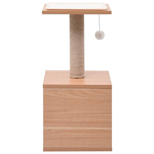 VidaXL Kattenkrabpaal met sisal krabmat 62 cm