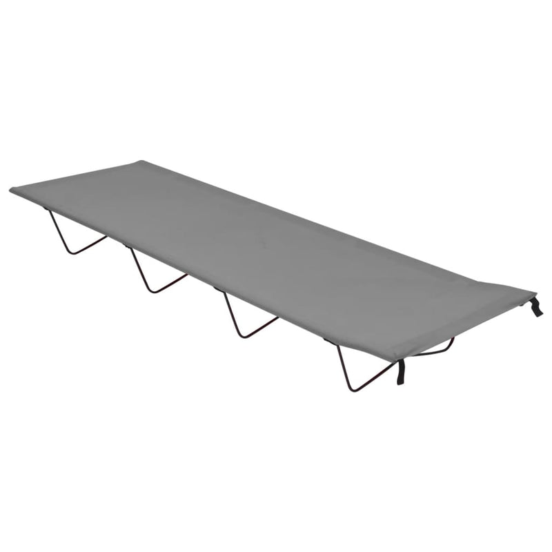Load image into Gallery viewer, VidaXL Campingbed 180x60x19 cm oxford stof en staal grijs
