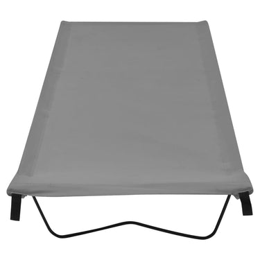 VidaXL Campingbed 180x60x19 cm oxford stof en staal grijs