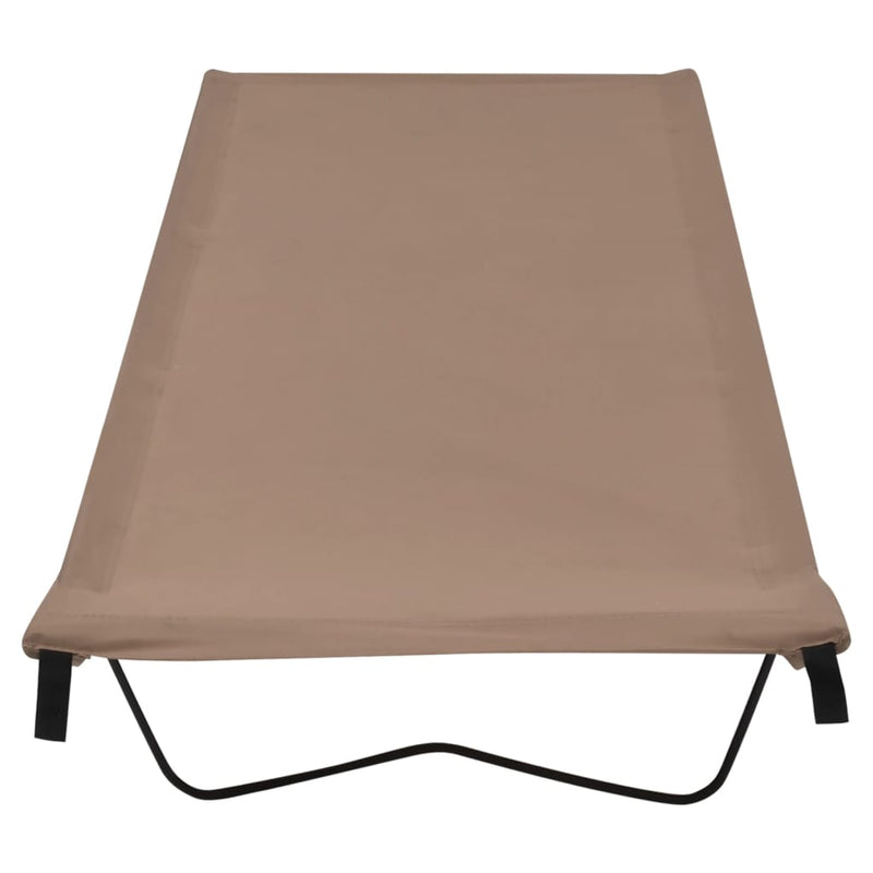 Load image into Gallery viewer, VidaXL Campingbed 180x60x19 cm oxford stof en staal taupe
