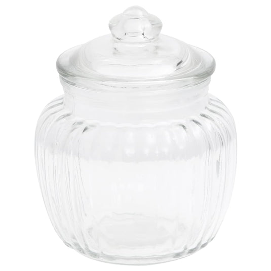 VidaXL Opbergpotten 6 st 500 ml glas