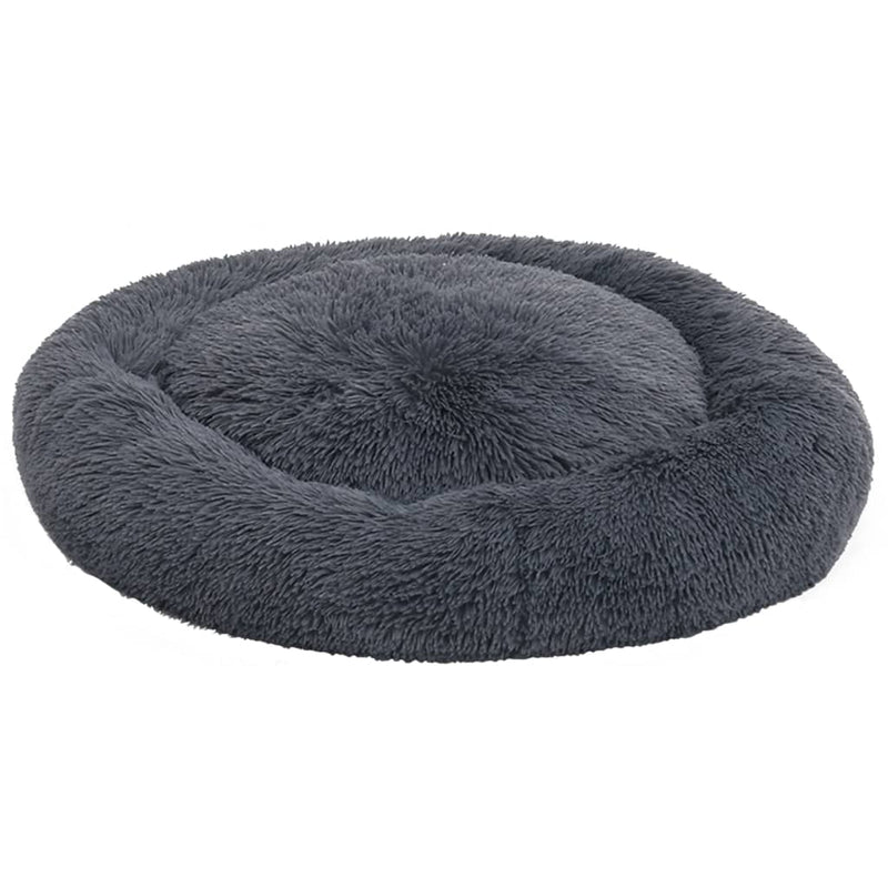 Load image into Gallery viewer, VidaXL Honden- kattenkussen wasbaar 90x90x16 cm pluche donkergrijs
