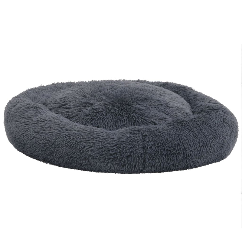 Load image into Gallery viewer, VidaXL Honden- kattenkussen wasbaar 90x90x16 cm pluche donkergrijs
