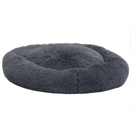 VidaXL Honden- kattenkussen wasbaar 90x90x16 cm pluche donkergrijs