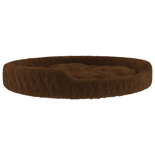 VidaXL Hondenmand 90x70x23 cm pluche bruin