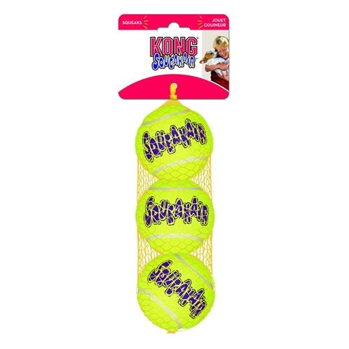 Load image into Gallery viewer, Kong Squeakair tennisbal geel met piep
