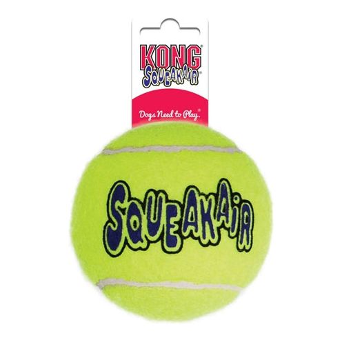 Load image into Gallery viewer, Kong Squeakair tennisbal geel met piep
