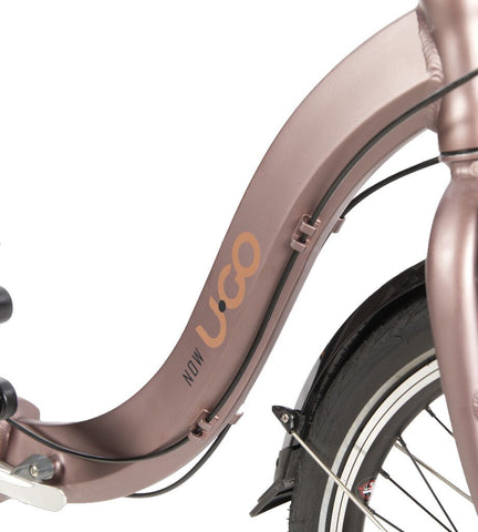 UGO vouwfiets Low Entry Now I3 marroon brown