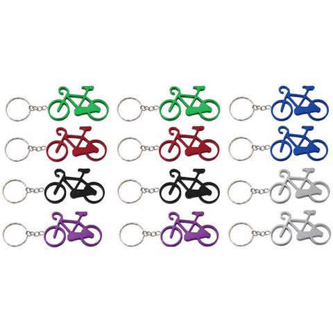 Sleutelhanger aluminium fiets (12 stuks)
