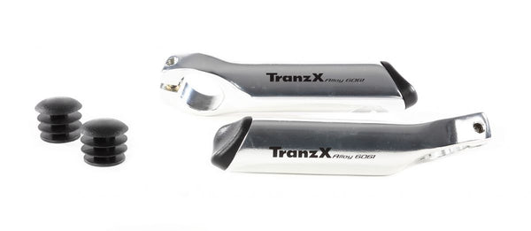Tranzx jd-897 stuur bar ends alu zilver 95 mm