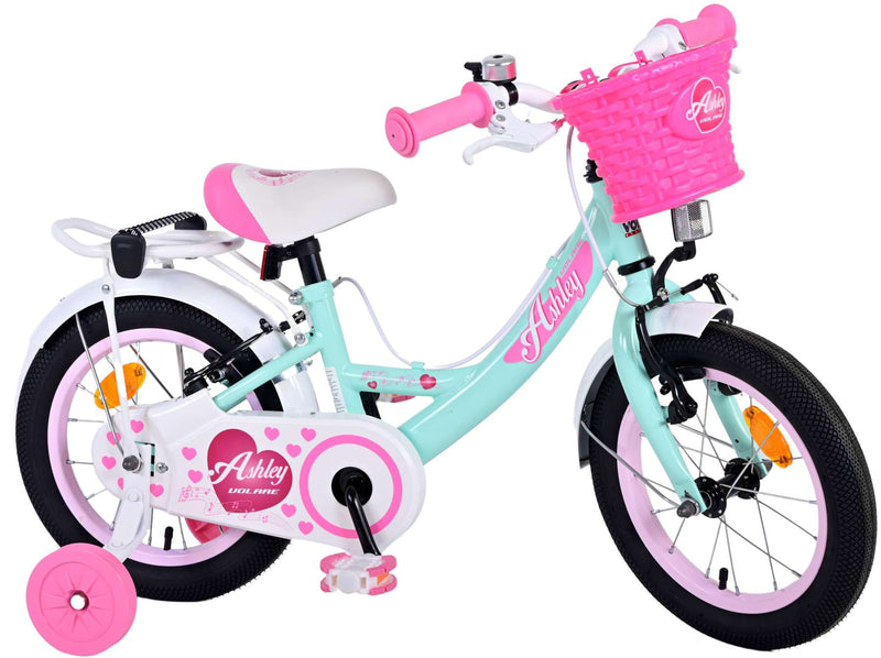 Load image into Gallery viewer, Volare Ashley Kinderfiets Meisjes 14 inch Groen Twee Handremmen
