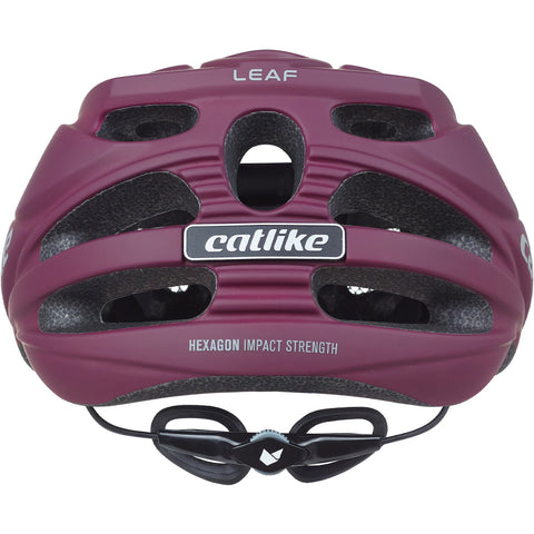 Buzaglo mtb helm leaf maat l 58-60cm burgundy