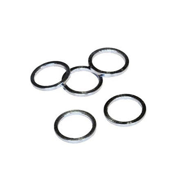 Vwp balhoofdtussenring spacer alu 3mm 1 zilver p 5
