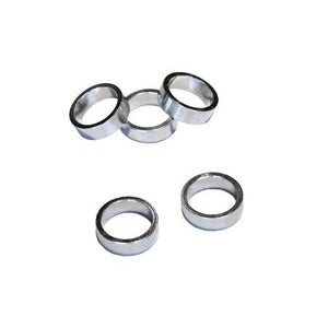 Vwp balhoofdtussenring spacer alu 10mm 1 zilver p 5