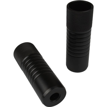 Vwp axle pegs bmx 38mm 10 14mm z draad zwart (steps)