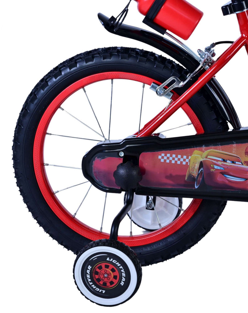 Load image into Gallery viewer, Disney Disney Kinderfiets Jongens 16 inch Rood Twee handremmen

