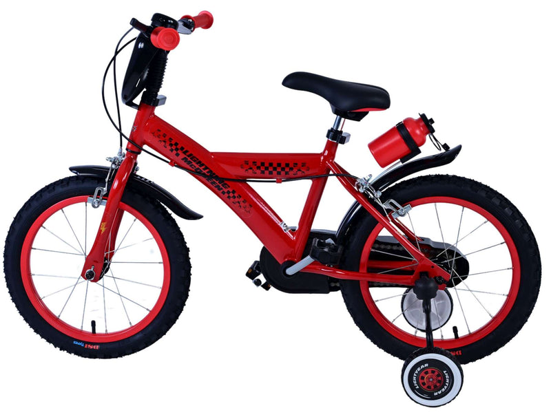 Load image into Gallery viewer, Disney Disney Kinderfiets Jongens 16 inch Rood Twee handremmen
