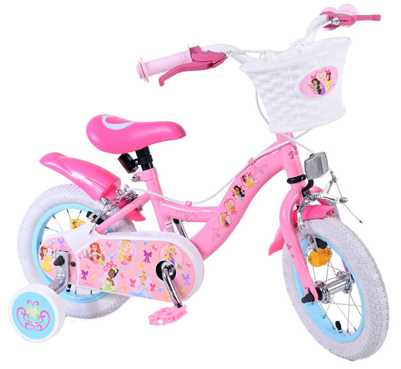 Load image into Gallery viewer, Disney Princess Kinderfiets Meisjes 12 inch Roze Twee Handremmen
