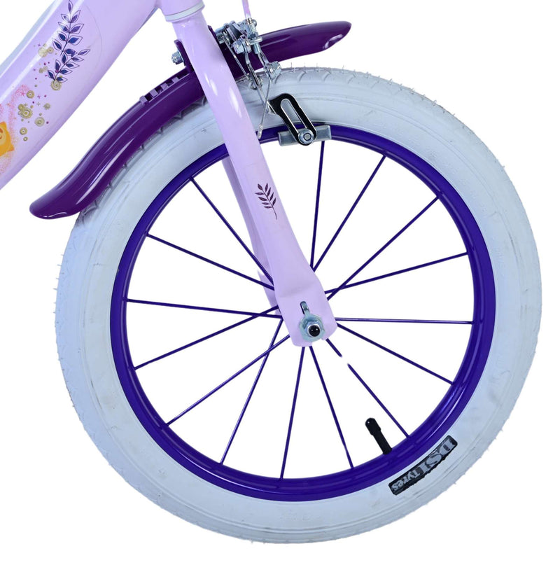 Load image into Gallery viewer, Wish Wish Wish Kinderfiets Meisjes 16 inch Paars Twee handremmen
