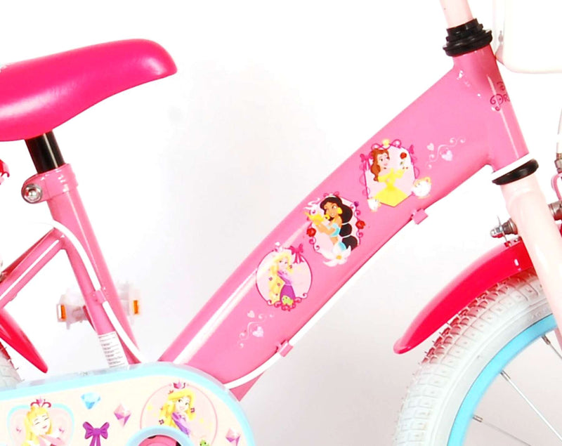 Load image into Gallery viewer, Disney Princess Kinderfiets Meisjes 16 inch Roze Twee Handremmen
