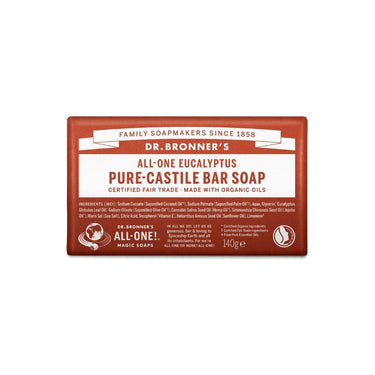 Dr. bronner's zeepblok - pure castile - eucalyptus