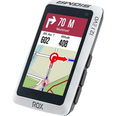 Sigma fietscomputer ROX 12.1 EVO GPS White Basic