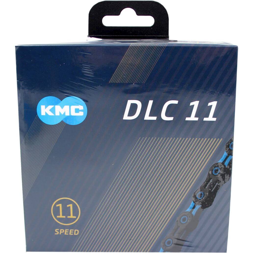 KMC ketting DLC11 black blue 118s