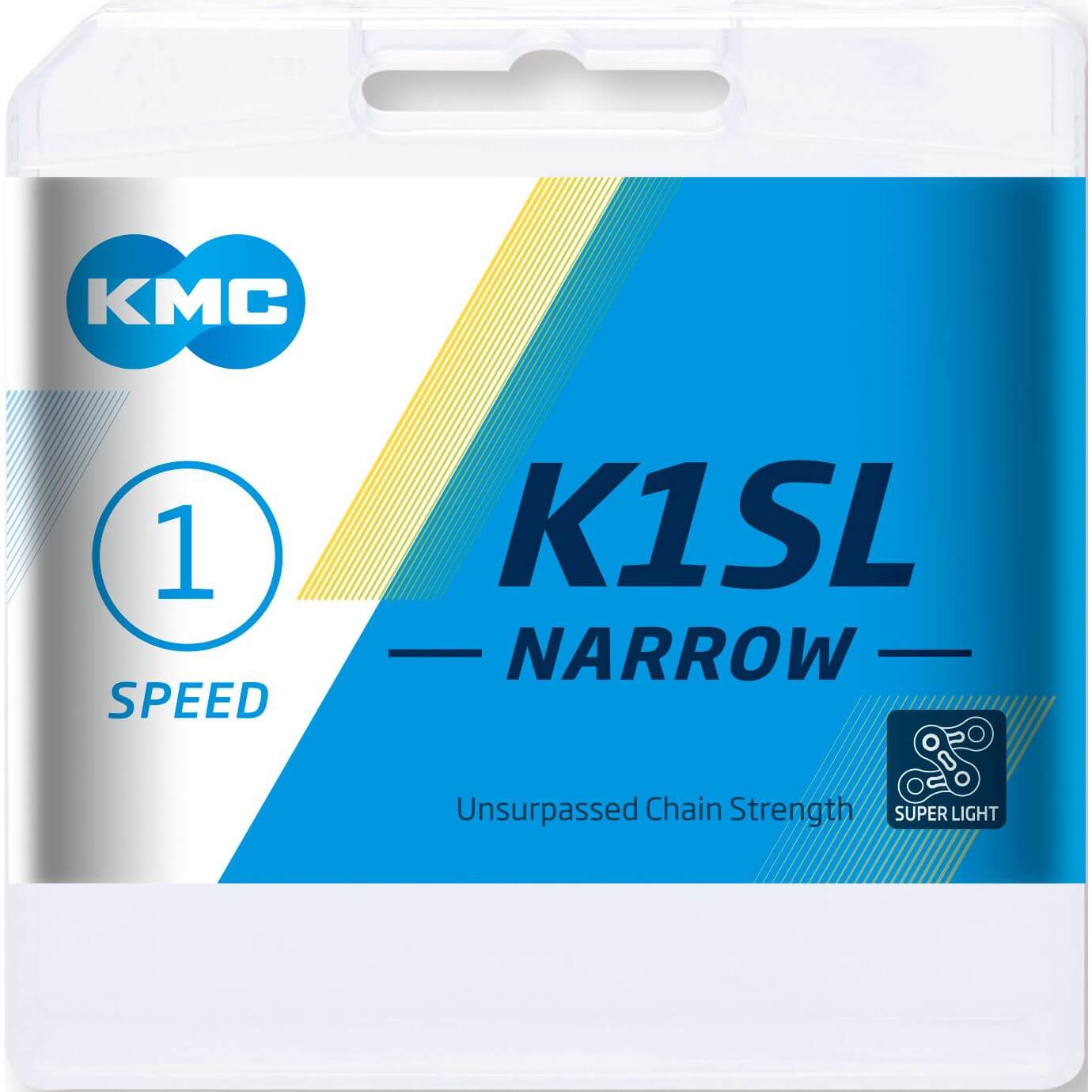 KMC ketting K1SL 3 32 narrow silver 100s