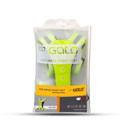 Gato safer sport led vest neon yellow one size