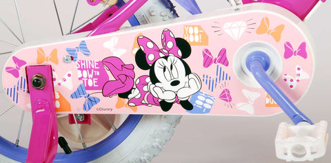 Disney Minnie Cutest Ever! - Kinderfiets - Meisjes - 14 inch - Roze - Twee Handremmen