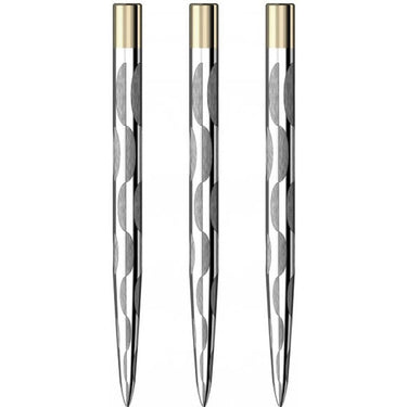 Mission Mission Laser Plus Solid Arc Tip Darts Points Silver 32 mm