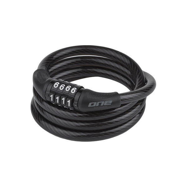One kabelcijferslot 8100 8mm 100cm black grey