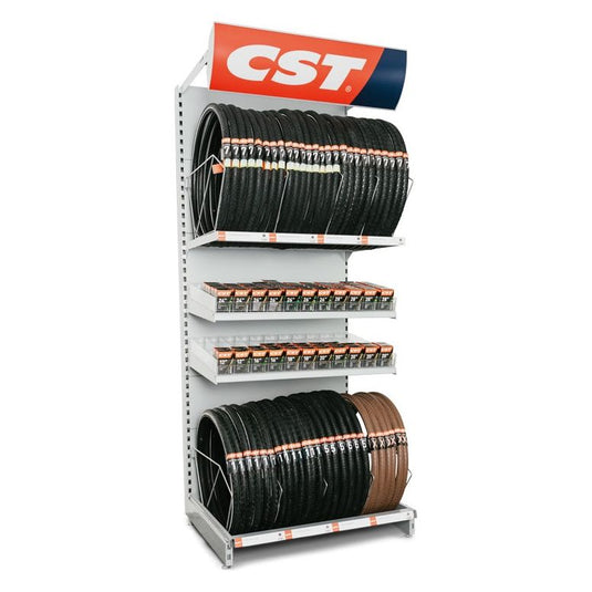 Cst bandenschap optie 2 met ruimte voor ongeveer 50 buiten- en 240 binnenbanden.