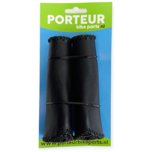 Porteur handvatten leer wing zwart