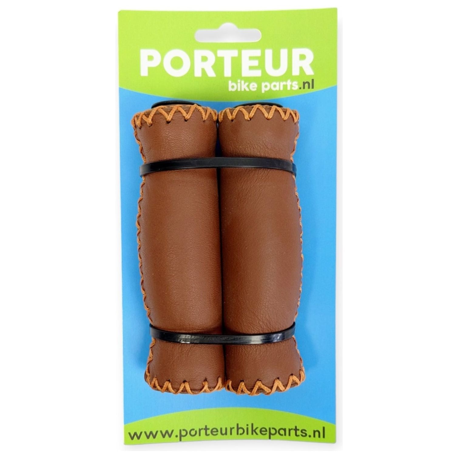 Handvatten Porteur leer bruin