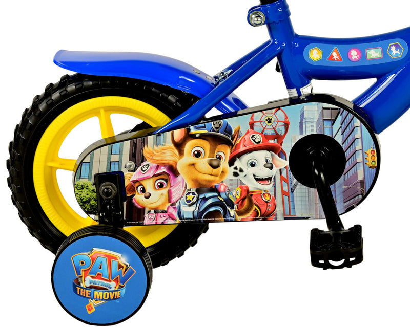 Load image into Gallery viewer, Paw Patrol The Movie Kinderfiets Jongens 10 inch Blauw Doortrapper
