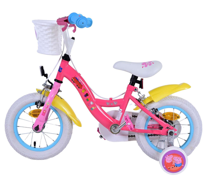 Load image into Gallery viewer, Peppa Pig Kinderfiets Meisjes 12 inch Roze Twee handremmen

