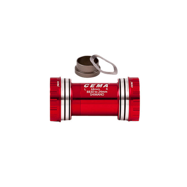 CEMA Bracketas BB30 Interlock SRAM GXP-Keramisch-Rood