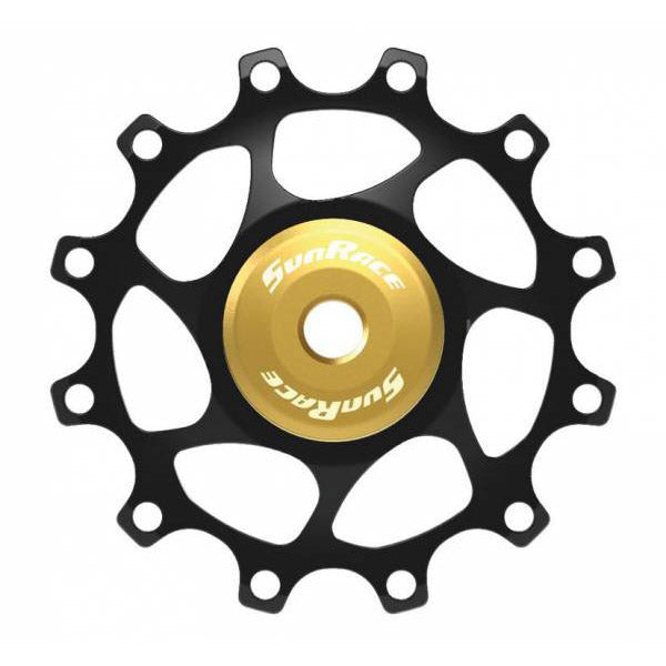 SunRace derailleurwiel 12t alloy goud