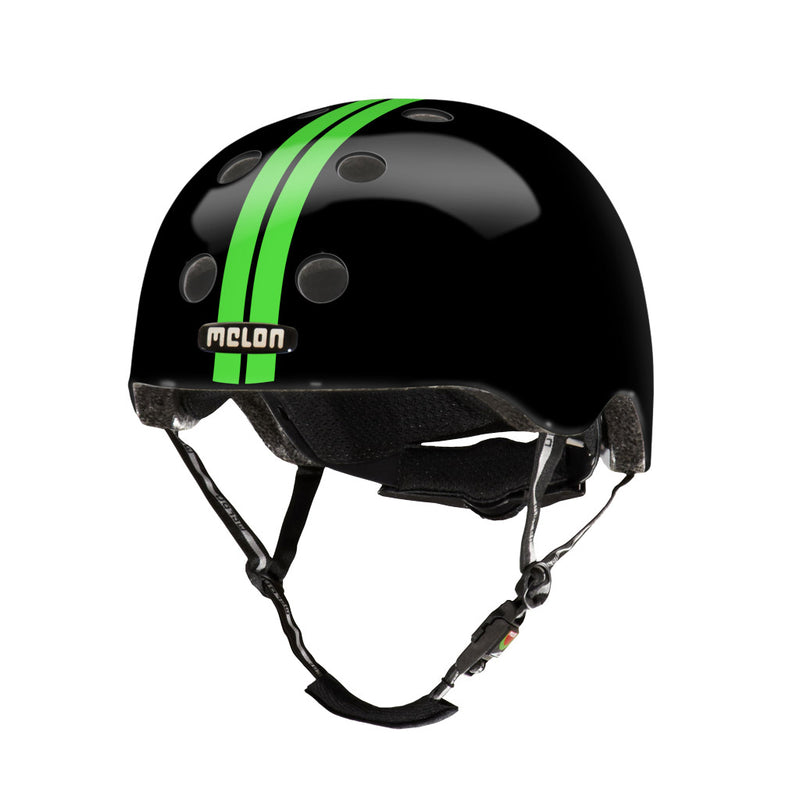 Load image into Gallery viewer, Urban Active fietshelm zwart groen maat 52-58 cm

