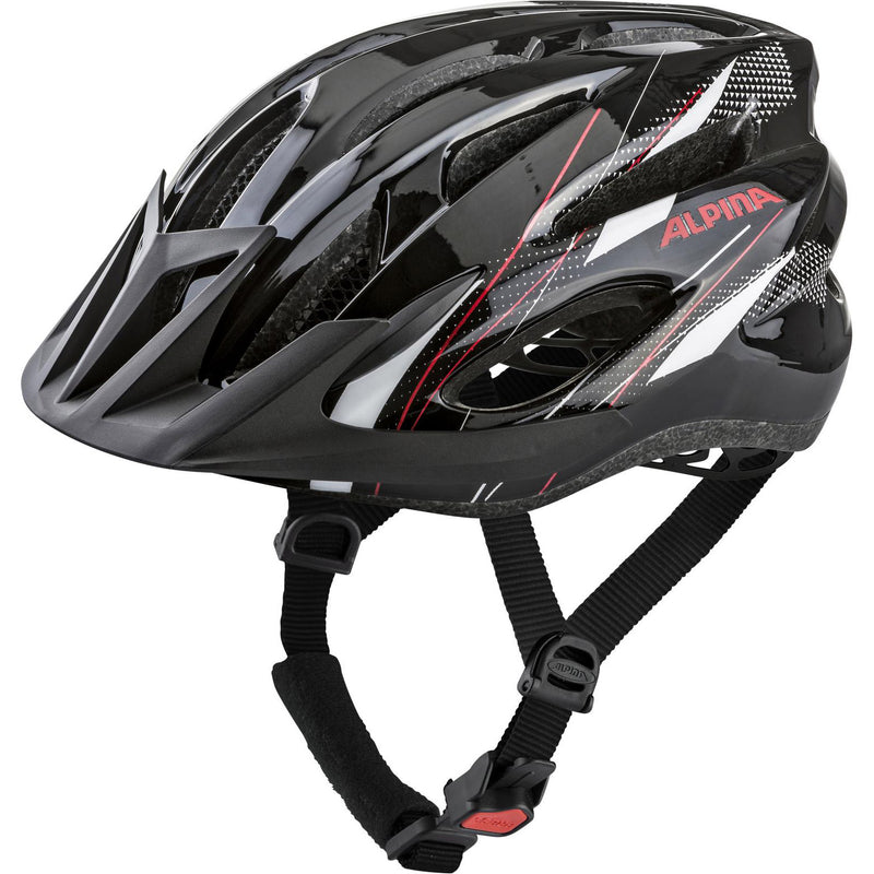 Load image into Gallery viewer, Alpina sports mtb helm mtb17 glans 58-61 zwart wit rood
