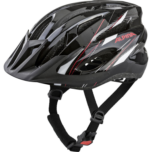 Alpina sports mtb helm mtb17 glans 58-61 zwart wit rood