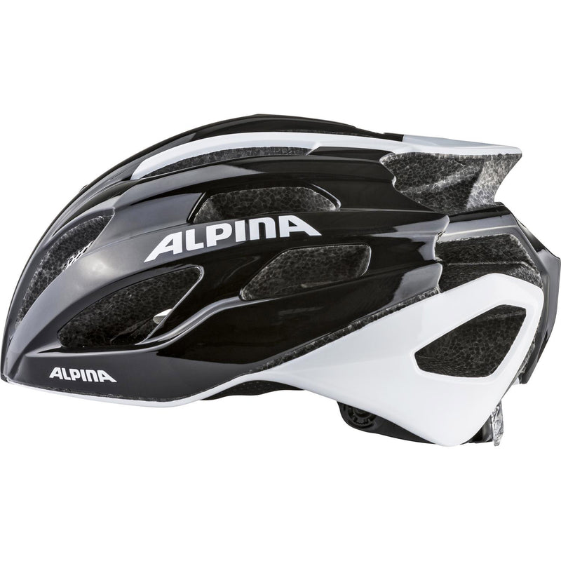 Load image into Gallery viewer, Olympic sportswear alpina sports racehelm fedaia 53-58 zwart wit
