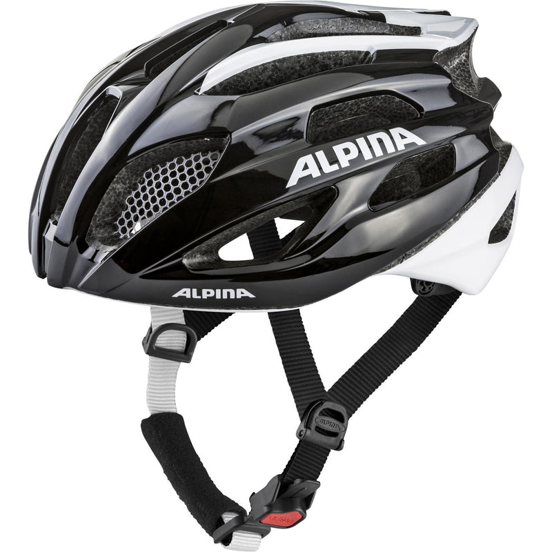 Load image into Gallery viewer, Olympic sportswear alpina sports racehelm fedaia 53-58 zwart wit
