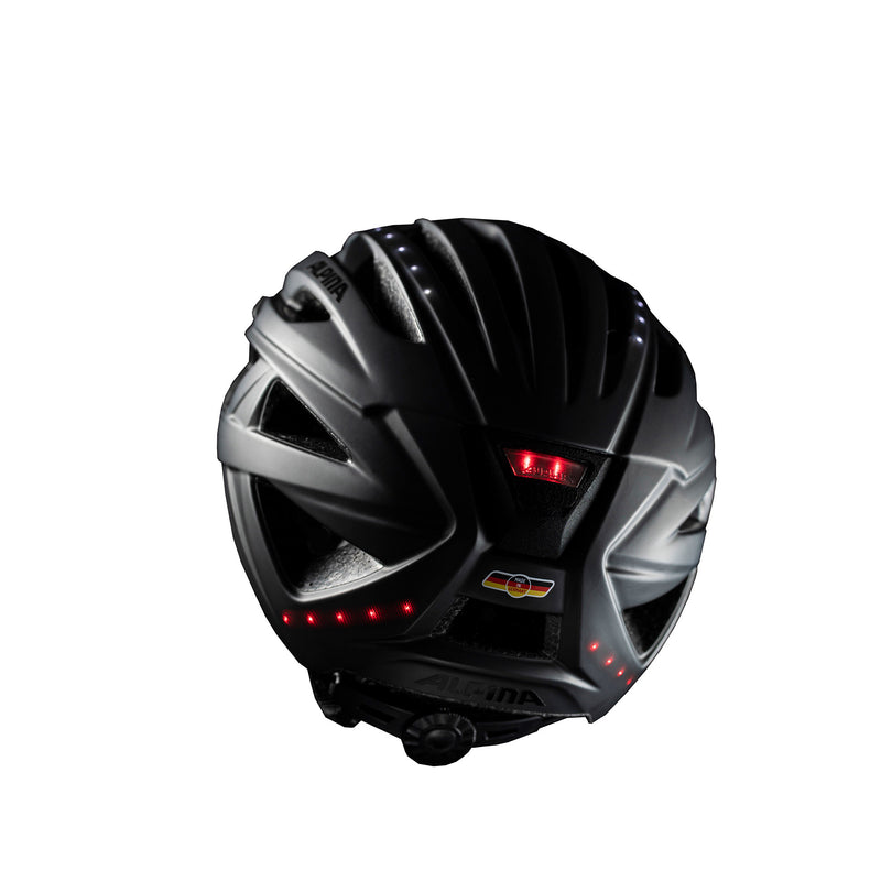 Load image into Gallery viewer, Alpina sports urban helm haga led 51-56 mat zwart

