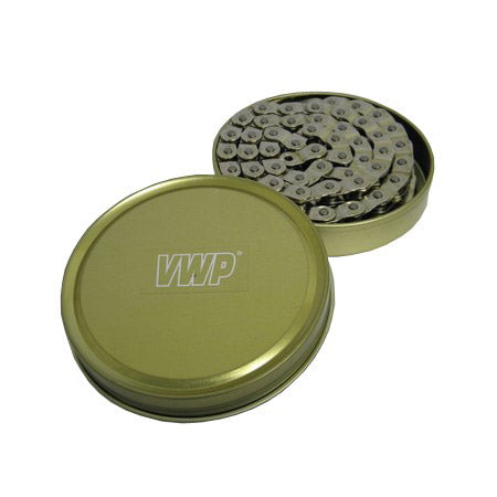 Load image into Gallery viewer, Vwp ketting 1 2-1 8 102 bmx fs teflon coated (in blik) zilver
