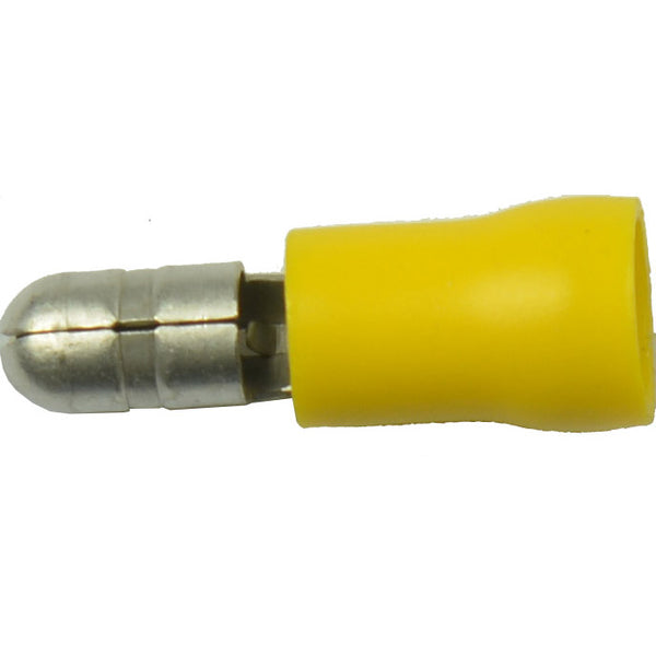 Bofix kabelschoen AMP stekker man rond 4,0 geel (25st)