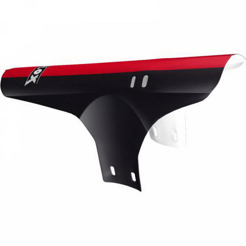Velox voorspatbord zwart rood vouwbaar
